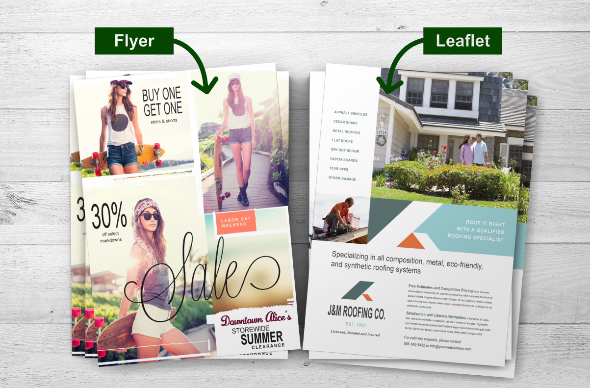 What s The Difference Between Flyers Leaflets Brochures And Booklets 